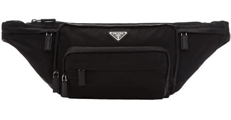 black prada fanny pack|prada fanny pack men's.